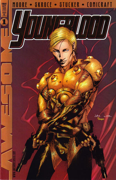 Cover for Youngblood (Awesome, 1998 series) #1 [Dynamic Forces Exclusive Alternate Cover Foil Edition]
