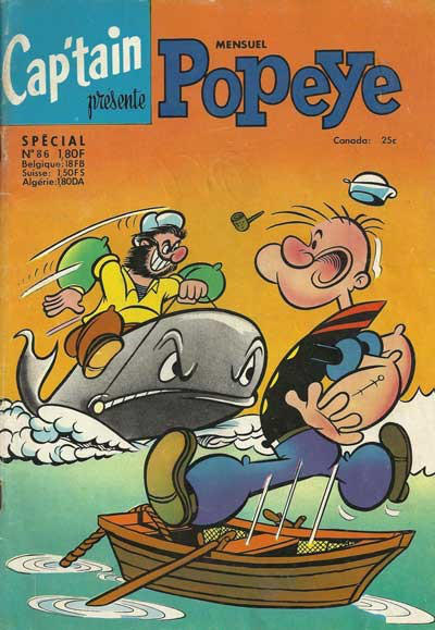 Cover for Cap'tain présente Popeye (spécial) (Société Française de Presse Illustrée (SFPI), 1962 series) #86