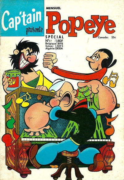 Cover for Cap'tain présente Popeye (spécial) (Société Française de Presse Illustrée (SFPI), 1962 series) #87