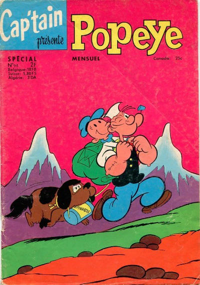 Cover for Cap'tain présente Popeye (spécial) (Société Française de Presse Illustrée (SFPI), 1962 series) #94