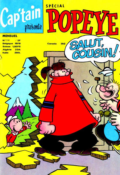 Cover for Cap'tain présente Popeye (spécial) (Société Française de Presse Illustrée (SFPI), 1962 series) #114