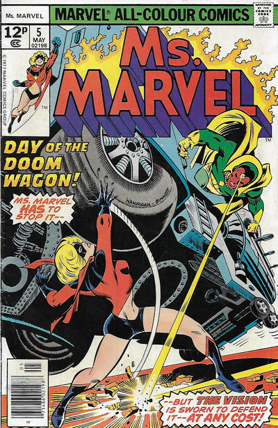 Cover for Ms. Marvel (Marvel, 1977 series) #5 [British]