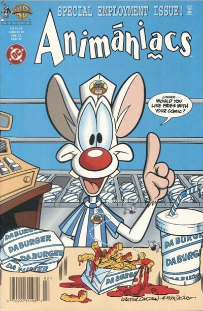 Cover for Animaniacs (DC, 1995 series) #22 [Newsstand]