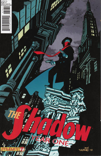 Cover for The Shadow: Year One (Dynamite Entertainment, 2013 series) #7 [Cover C - Chris Samnee]
