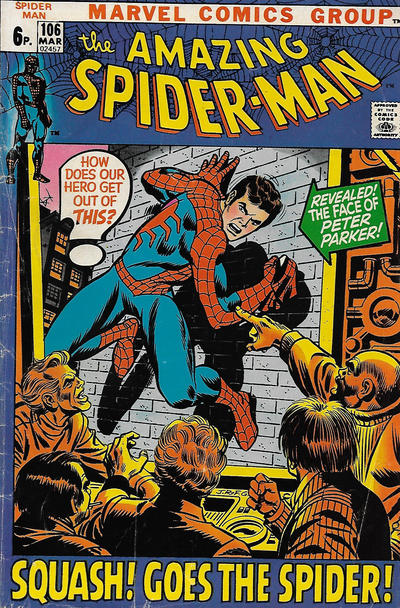 Cover for The Amazing Spider-Man (Marvel, 1963 series) #106 [British]
