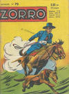 Cover for Zorro (Société Française de Presse Illustrée (SFPI), 1956 series) #75