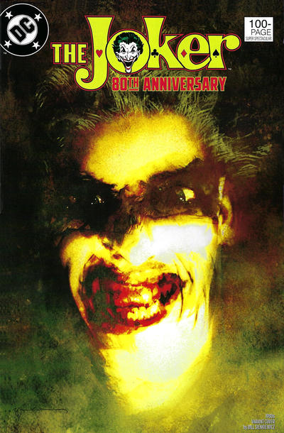 Cover for The Joker 80th Anniversary 100-Page Super Spectacular (DC, 2020 series) #1 [1980s Variant Cover by Bill Sienkiewicz]