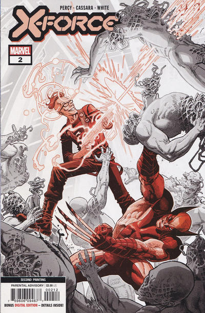 Cover for X-Force (Marvel, 2020 series) #2 [Second Printing - Dustin Weaver]
