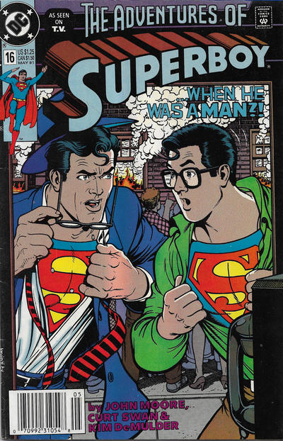 Cover for Superboy (DC, 1990 series) #16 [Newsstand]