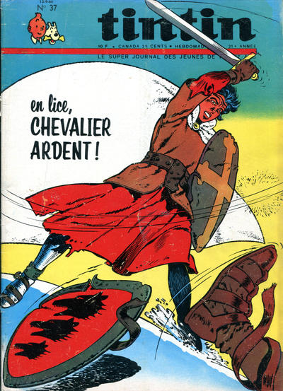 Cover for Le journal de Tintin (Le Lombard, 1946 series) #37/1966