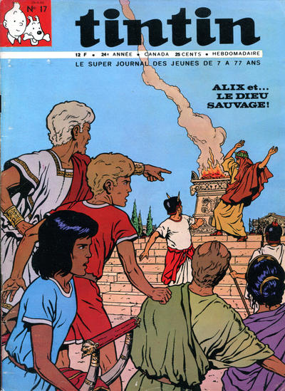 Cover for Le journal de Tintin (Le Lombard, 1946 series) #17/1969