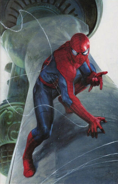 Cover for Amazing Spider-Man (Marvel, 2015 series) #800 [Variant Edition - Scott's Collectables Exclusive - Gabriele Dell'Otto Virgin Cover]