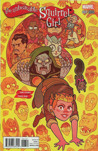 Cover for The Unbeatable Squirrel Girl (Marvel, 2015 series) #7 [Variant Edition - The Story Thus Far... - Dan Hipp Cover]