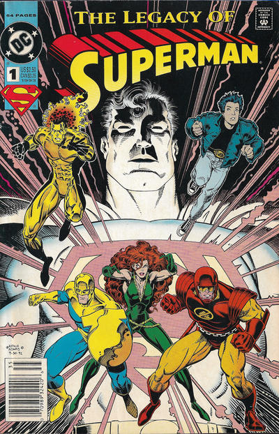 Cover for Superman: The Legacy of Superman (DC, 1993 series) #1 [Newsstand]