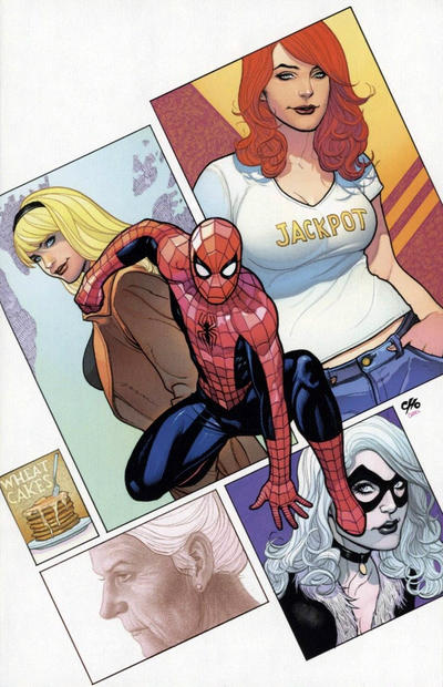 Cover for Amazing Spider-Man (Marvel, 2015 series) #800 [Variant Edition - Unknown Comics Exclusive - Frank Cho Virgin Cover]