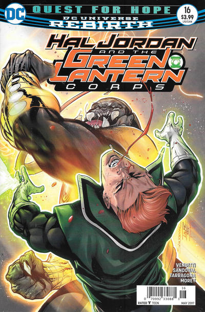 Cover for Hal Jordan and the Green Lantern Corps (DC, 2016 series) #16 [Newsstand]
