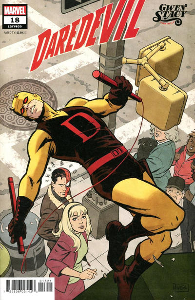 Cover for Daredevil (Marvel, 2019 series) #18 (630) [Paolo Rivera 'Gwen Stacy Variant']
