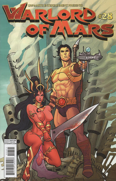 Cover for Warlord of Mars (Dynamite Entertainment, 2010 series) #28 [risqué cover Lui Antonio]