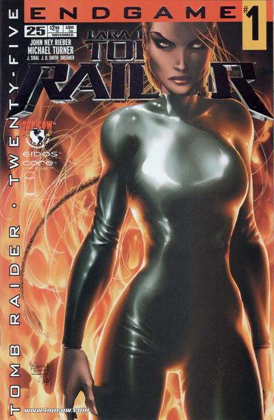 Cover for Tomb Raider: The Series (Image, 1999 series) #25 [Jay Company Platinum Foil Variant]