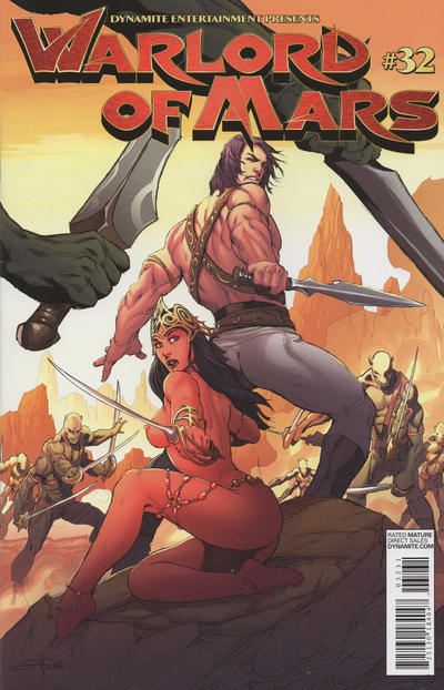 Cover for Warlord of Mars (Dynamite Entertainment, 2010 series) #32 [risqué cover Mel Rubi]