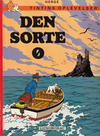 Cover for Tintins oplevelser (Illustrationsforlaget, 1960 series) #15 - Den sorte ø [4. oplag]