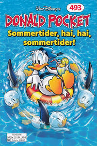 Cover Thumbnail for Donald Pocket (Hjemmet / Egmont, 1968 series) #493 - Sommertider, hai, hai, sommertider!