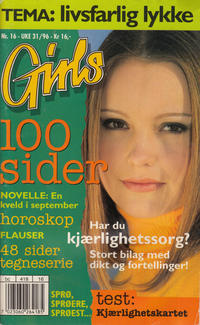 Cover Thumbnail for Girls (Hjemmet / Egmont, 1989 series) #16/1996