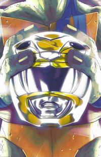 Cover Thumbnail for Mighty Morphin Power Rangers / Teenage Mutant Ninja Turtles (Boom! Studios, 2019 series) #2 [Helmet (A - Leonardo) - Goñi Montes]