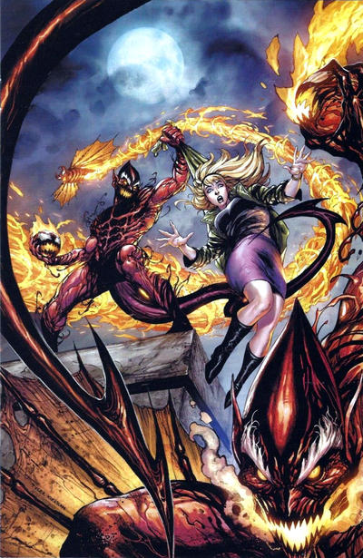 Cover for Amazing Spider-Man (Marvel, 2015 series) #797 [Variant Edition - Unknown Comics Exclusive - Tyler Kirkham Virgin Connecting Cover]