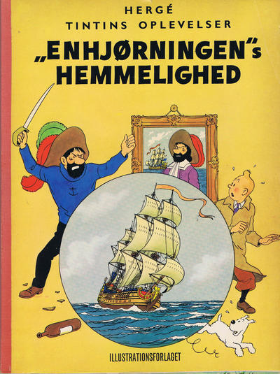Cover for Tintins oplevelser (Illustrationsforlaget, 1960 series) #11 - "Enhjørningen"s hemmelighed