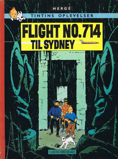 Cover for Tintins oplevelser (Illustrationsforlaget, 1960 series) #16 - Flight No. 714 til Sydney
