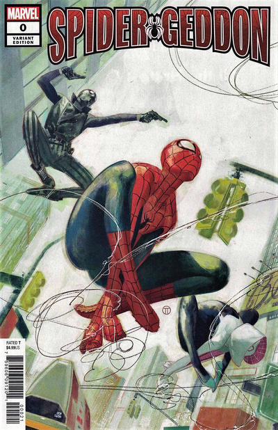 Cover for Spider-Geddon (Marvel, 2018 series) #0 [Variant Edition - Julian Totino Tedesco Cover]