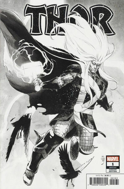 Cover for Thor (Marvel, 2020 series) #1 (727) [Party Sketch Variant Nic Klein]