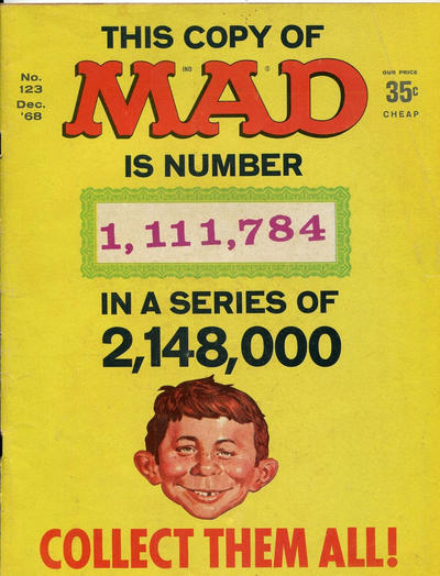 Cover for Mad (EC, 1952 series) #123 [1,111,784 Cover]