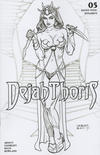 Cover Thumbnail for Dejah Thoris (2019 series) #5 [Joseph Michael Linsner Black and White Incentive]