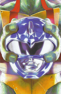 Cover Thumbnail for Mighty Morphin Power Rangers / Teenage Mutant Ninja Turtles (Boom! Studios, 2019 series) #3 [Helmet (B - Raphael) - Goñi Montes]