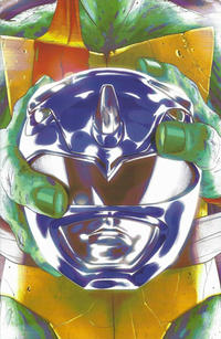 Cover Thumbnail for Mighty Morphin Power Rangers / Teenage Mutant Ninja Turtles (Boom! Studios, 2019 series) #3 [Helmet (C - Michelangelo) - Goñi Montes]