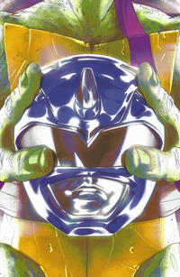 Cover Thumbnail for Mighty Morphin Power Rangers / Teenage Mutant Ninja Turtles (Boom! Studios, 2019 series) #3 [Helmet (D - Donatello) - Goñi Montes]