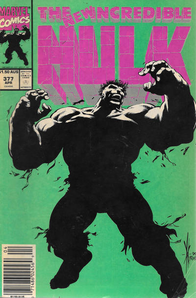 Cover for The Incredible Hulk (Marvel, 1968 series) #377 [Australian]