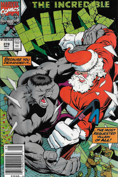 Cover for The Incredible Hulk (Marvel, 1968 series) #378 [Australian]