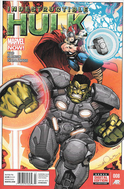 Cover for Indestructible Hulk (Marvel, 2013 series) #8 [Newsstand]