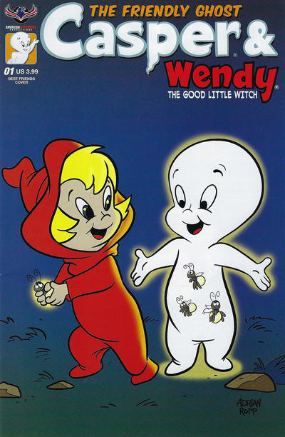 Cover for Casper & Wendy (American Mythology Productions, 2018 series) #1 [Cover C Adrian Ropp Best Friends Variant]