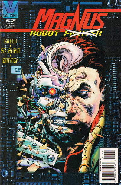 Cover for Magnus Robot Fighter (Acclaim / Valiant, 1991 series) #57 [Initial Printing]