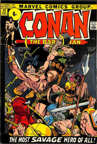 Cover Thumbnail for Conan the Barbarian (Marvel, 1970 series) #12 [British]