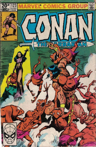 Cover for Conan the Barbarian (Marvel, 1970 series) #123 [British]