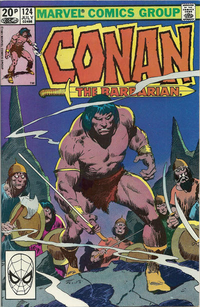 Cover for Conan the Barbarian (Marvel, 1970 series) #124 [British]