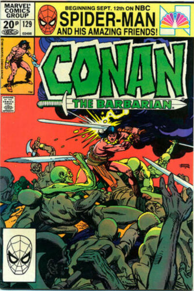 Cover for Conan the Barbarian (Marvel, 1970 series) #129 [British]