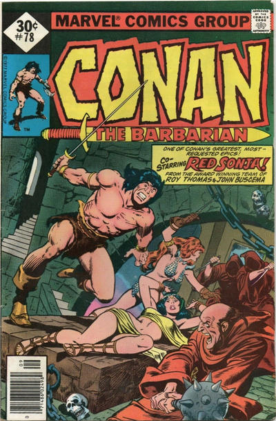 Cover for Conan the Barbarian (Marvel, 1970 series) #78 [Whitman]