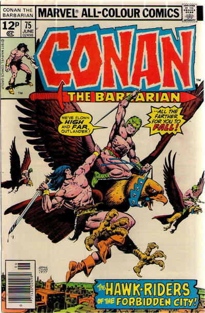 Cover for Conan the Barbarian (Marvel, 1970 series) #75 [British]