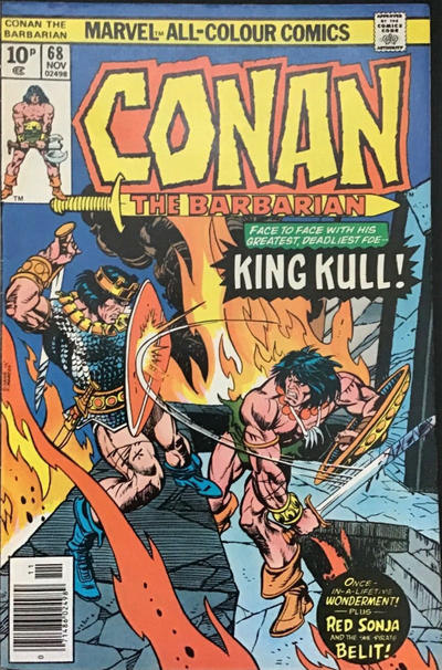 Cover for Conan the Barbarian (Marvel, 1970 series) #68 [British]